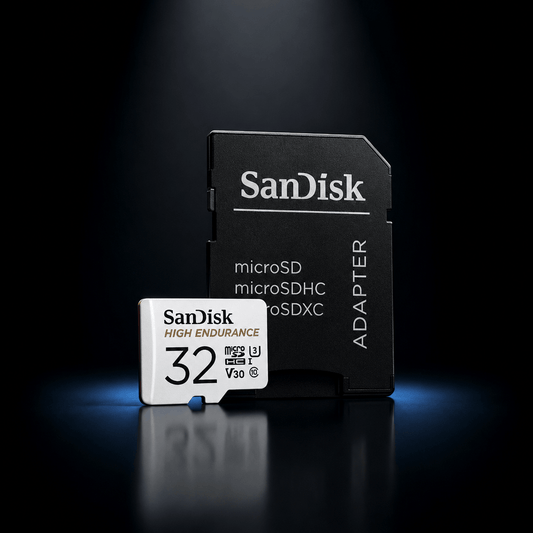 Carte MicroSD SanDisk High Endurance 32 Go pour surveillance SilverProtect