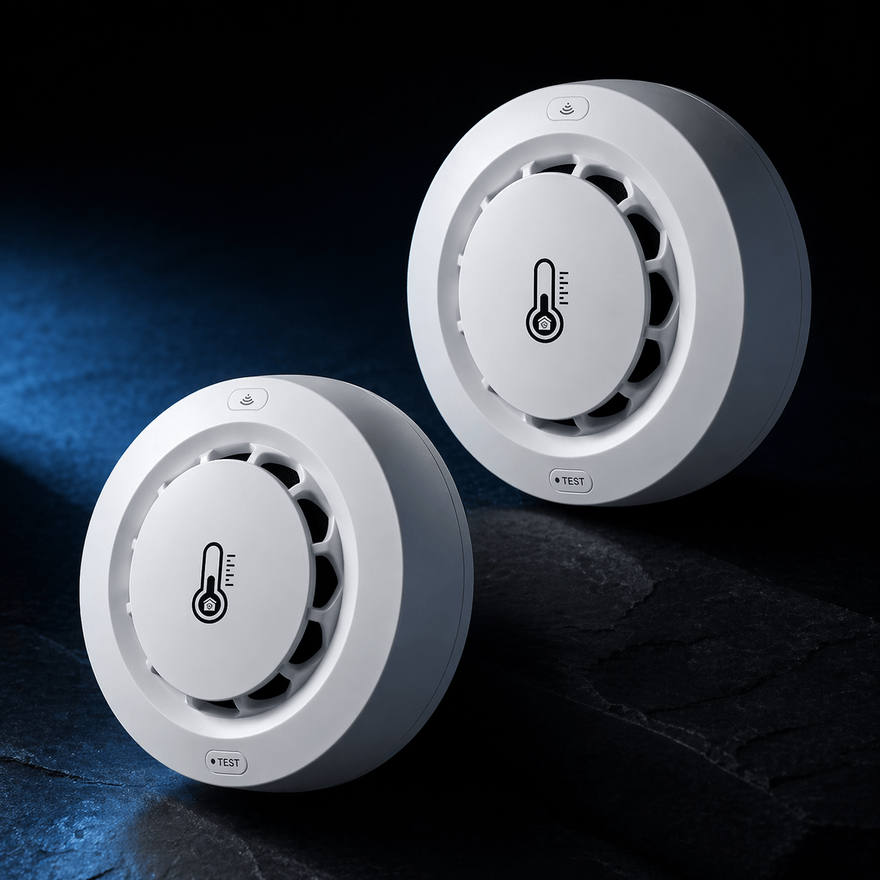Pack 2 détecteurs de fumée connectés SilverProtect pour appartement
