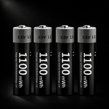 Piles Rechargeables USB-C AA / AAA 1.5V — 1000 Cycles