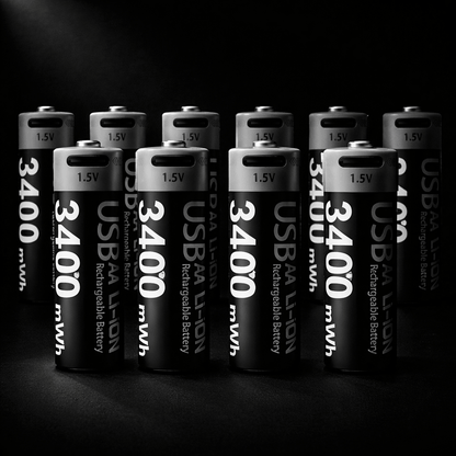 Piles Rechargeables USB-C AA / AAA 1.5V — 1000 Cycles