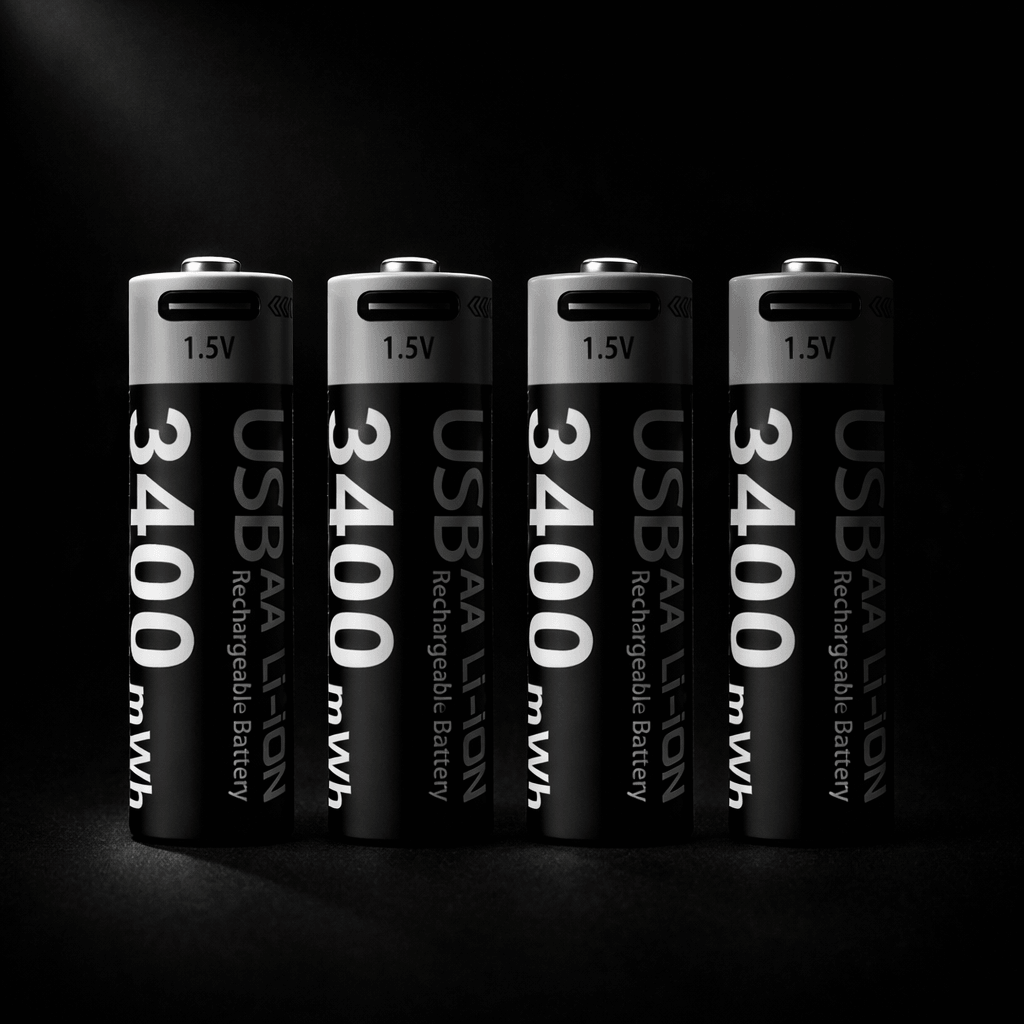 Piles Rechargeables USB-C AA / AAA 1.5V — 1000 Cycles