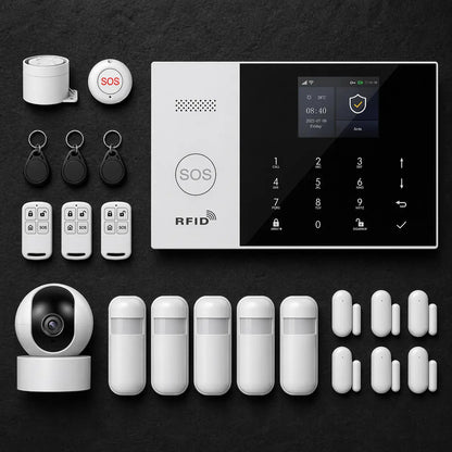 Kit alarme SENTINELLE-5 Villa, protection étendue 4G WiFi pour grande maison sans abonnement