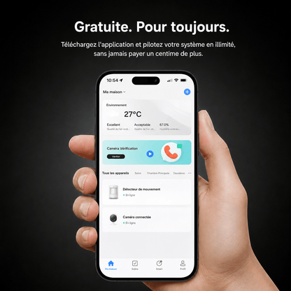 Application mobile gratuite SENTINELLE™ pour piloter l'alarme à distance