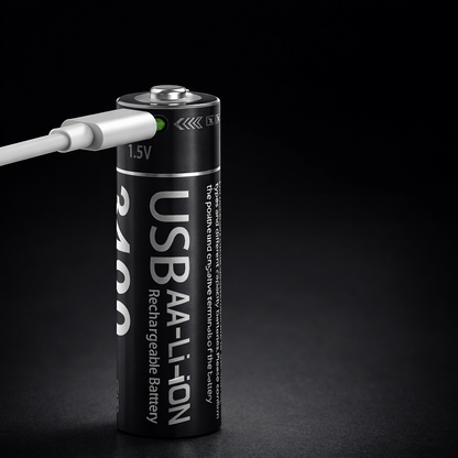 Piles Rechargeables USB-C AA / AAA 1.5V — 1000 Cycles