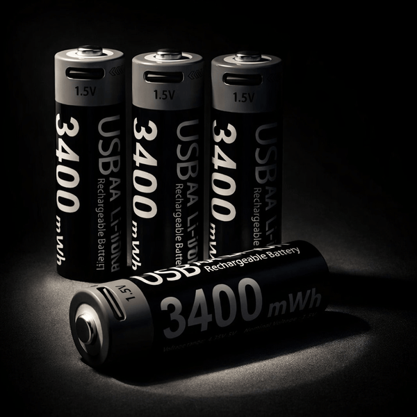 Piles Rechargeables USB-C AA / AAA 1.5V — 1000 Cycles