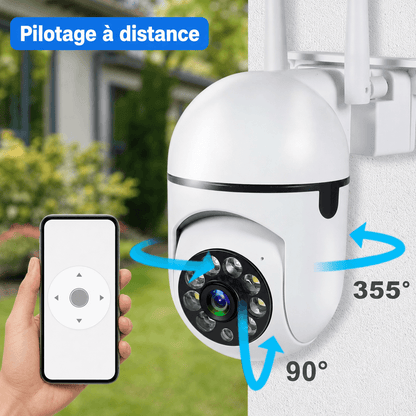 Caméra extérieure PTZ WiFi SilverProtect, pilotage à distance