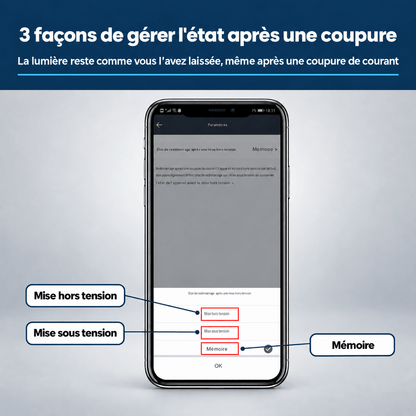 Prise connectée WiFi SilverProtect, état marche/arrêt