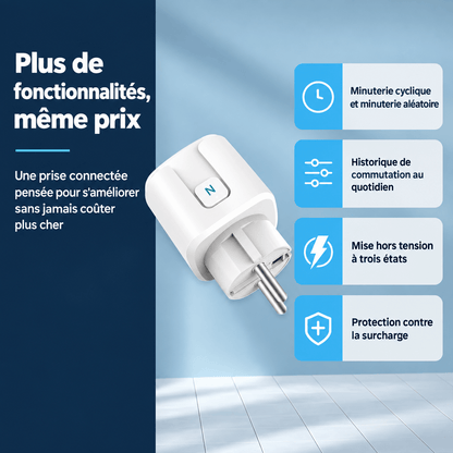 Prise connectée WiFi SilverProtect, fonctionnalités