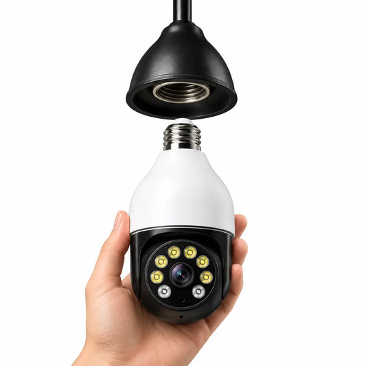 Caméra Ampoule E27 WiFi PTZ 3MP/5MP