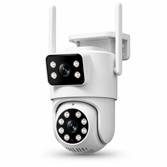 Caméra Extérieure WiFi PTZ Double Objectif
