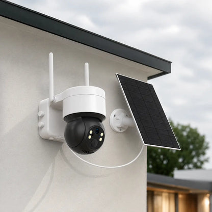 Caméra de Surveillance PTZ Solaire — WiFi & 4G