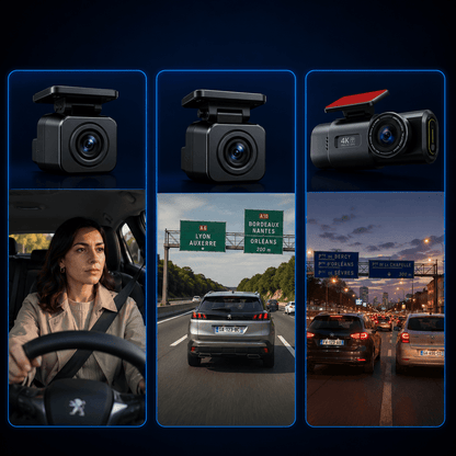 Caméra Embarquée 4K UHD — WiFi GPS Voiture