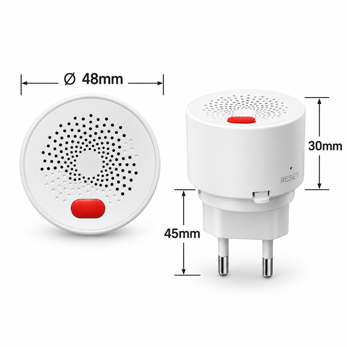 Détecteur de Gaz Combustible WiFi Tuya – Méthane & GPL