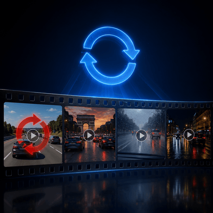 Caméra Embarquée 4K UHD — WiFi GPS Voiture