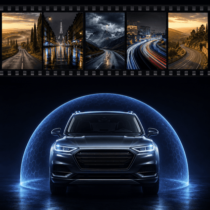 Miroir Caméra pour Voiture — Écran Tactile 2.5K GPS WiFi