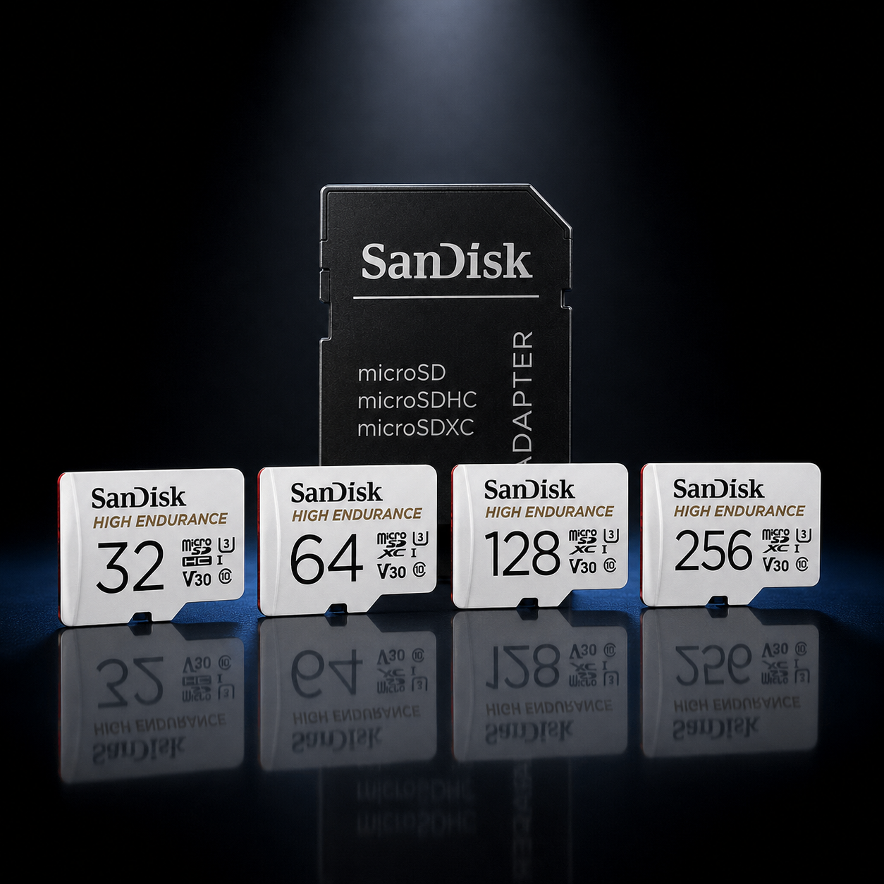 Carte MicroSD SanDisk High Endurance — V30 U3 4K | Surveillance & Dashcam