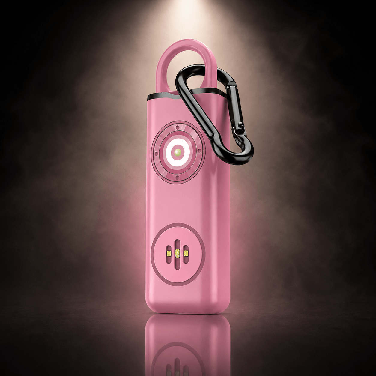 Alarme personnelle HALO CORE™ rose, porte-clés autodéfense 130dB SilverProtect