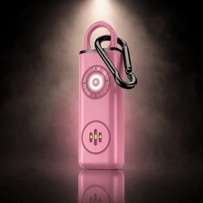 Alarme personnelle HALO CORE™ rose, porte-clés autodéfense 130dB SilverProtect