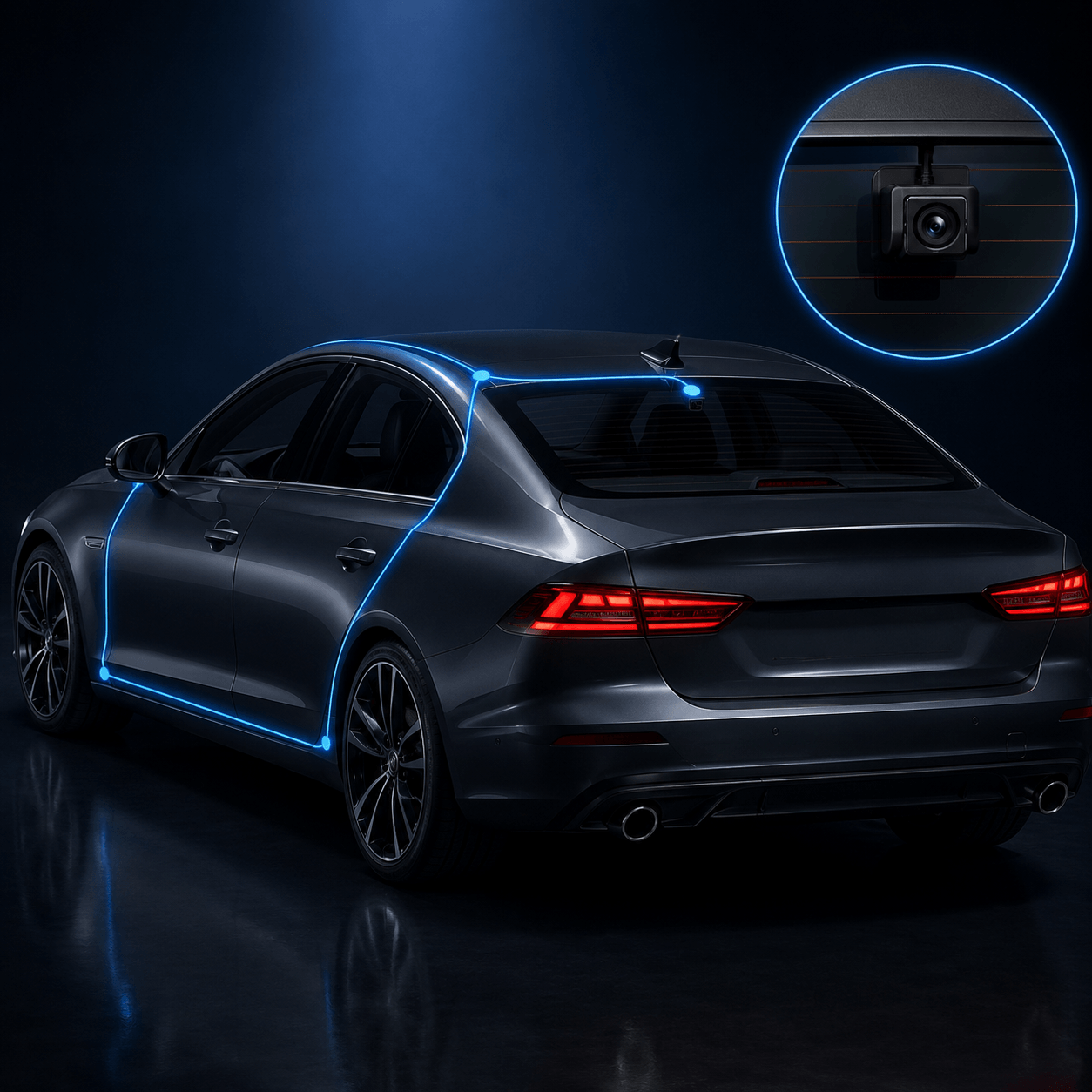 Caméra Embarquée 4K UHD — WiFi GPS Voiture