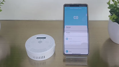Détecteur de Monoxyde de Carbone Connecté WiFi — Alarme 85dB