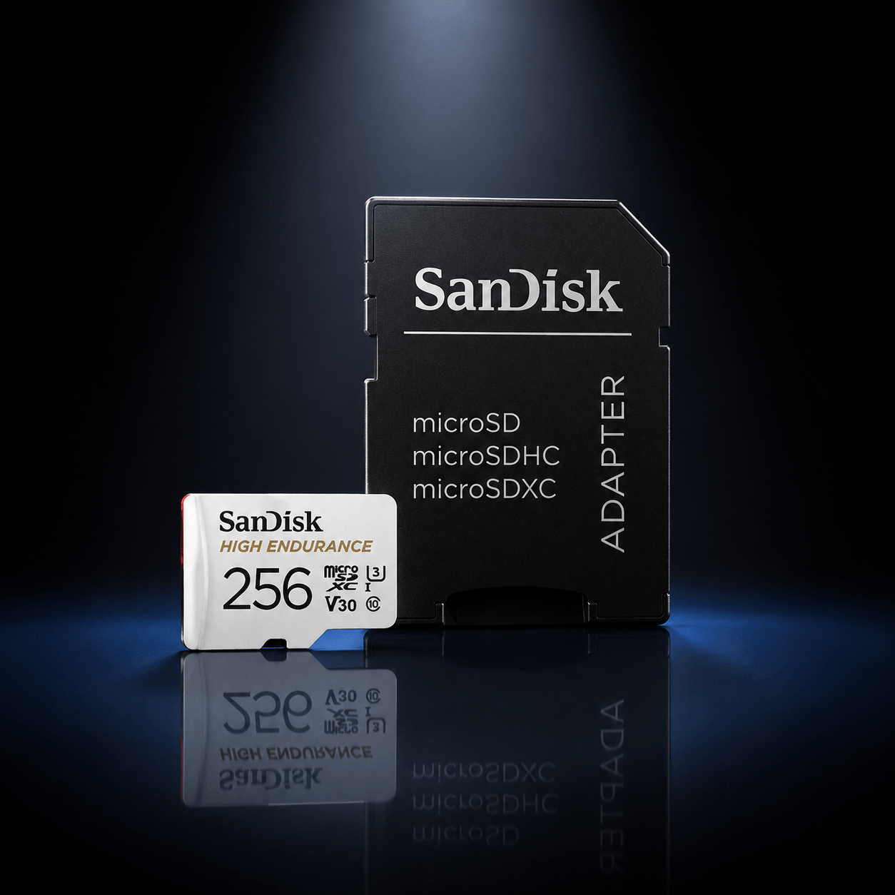 Carte MicroSD SanDisk High Endurance — V30 U3 4K | Surveillance & Dashcam