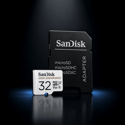 Carte MicroSD SanDisk High Endurance — V30 U3 4K | Surveillance & Dashcam