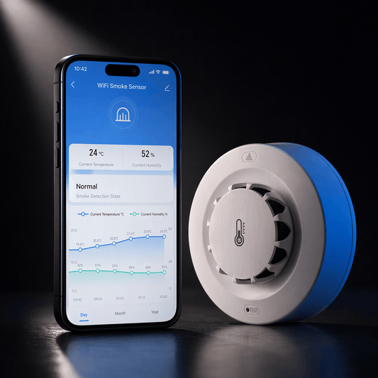 Détecteur de Fumée Connecté WiFi — Obligatoire par Loi | SENTINELLE-SMOKE™
