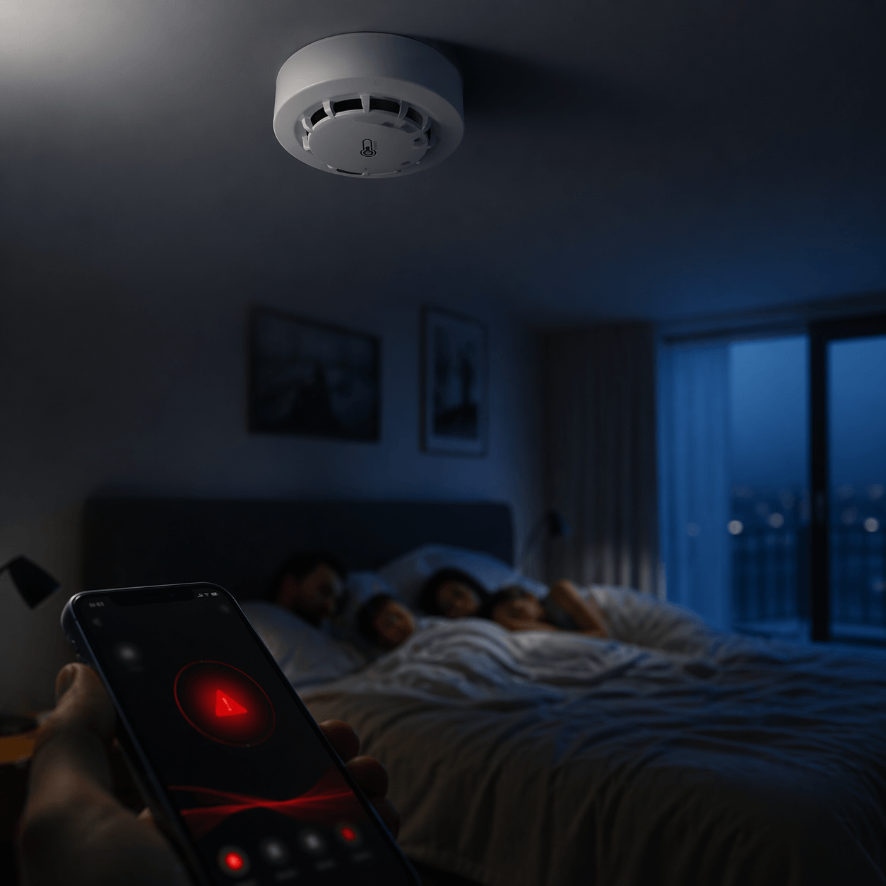 Détecteur de Fumée Connecté WiFi — Obligatoire par Loi | SENTINELLE-SMOKE™