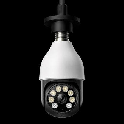 Caméra Surveillance Ampoule WiFi 5MP PTZ — Douille E27