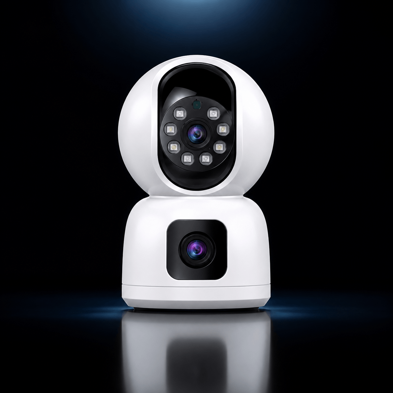 Caméra Bébé & Surveillance Intérieure 4K — Double Objectif | Suivi IA | Vision Nocturne Couleur