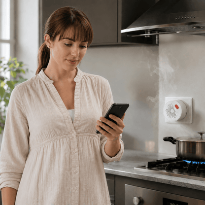Détecteur de Gaz Connecté WiFi — Alarme Fuite Gaz Naturel & GPL