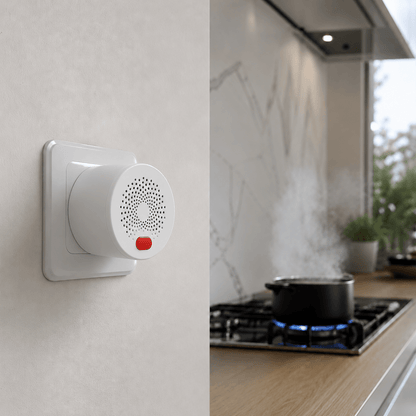 Détecteur de Gaz Connecté WiFi — Alarme Fuite Gaz Naturel & GPL