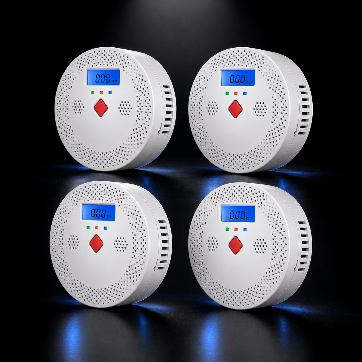Détecteur de Monoxyde de Carbone Connecté WiFi — Alarme 85dB